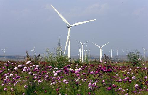 张北积极发展风电产业